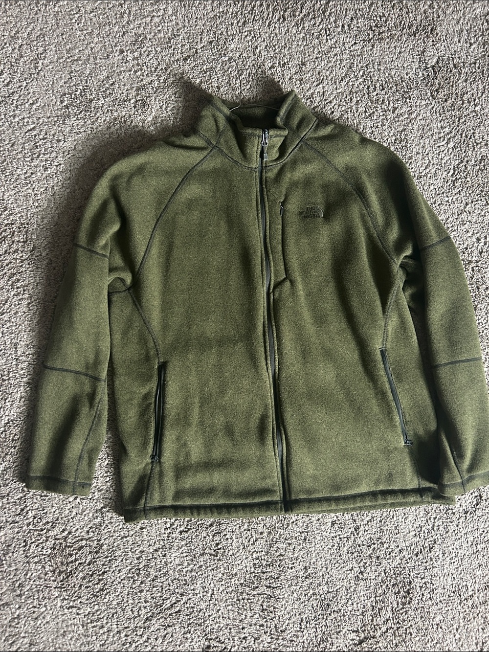 The North Face Olive Green Full-Zip Jacket